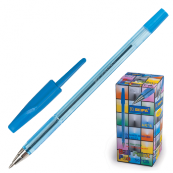 Ручка шар.синяя "Beifa" с метал. наконечником
