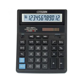 Калькулятор "Citizen SDC-888Tll" 12-разр., бухгалтерский