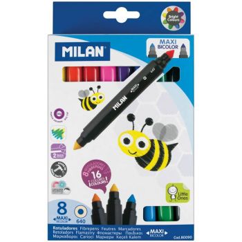 Фломастеры 16цв."640 Maxi Bi-Colour" двусторонние