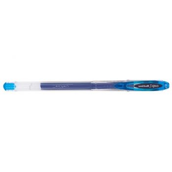 Ручка гелевая голубая "Signo" UM-120 0,7мм