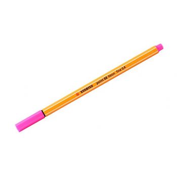 Ручка капиллярная розовая неон "Stabilo.Point "
