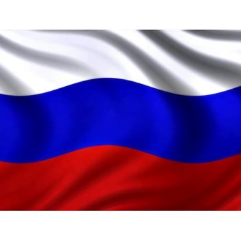 Флаг РФ 0,9х1,35м флажная сетка с прокрасом