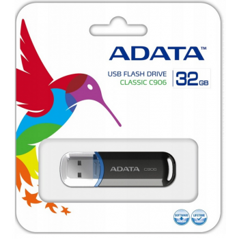 Флеш накопитель 32Gb A-Data USB2.0 C906 черный