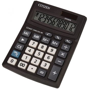 Калькулятор "Citizen Business Line CMB1201-BK" 12разр., дв.питание