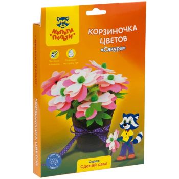 Цветы из фетра "Сакура"