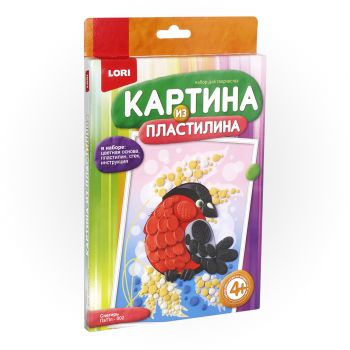 Картина из пластилина "Снегирь"