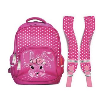 Рюкзак "Заяц Sweet Bunny" с эргономичной спинкой, розовый