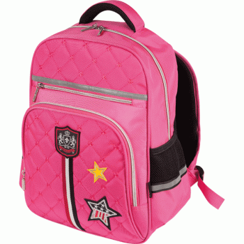 Рюкзак школьный "DeVente. Imperial Club" 39х28х13см, текстиль, розовый