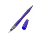 Нож-скальпель прецизионный + 8 зап. лезвий, противоскол. ручка, фиолетовый