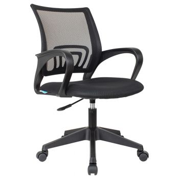 Кресло Helmi HL-M95 R (695) "Airy", спинка сетка чёрная/сиденье ткань TW черная