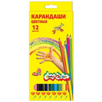 Карандаши 12цв. "Каляка-Маляка" шестигранные 3+