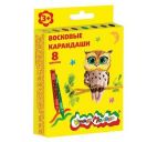 Карандаши восковые "Каляка-Маляка" 8цв. 3+