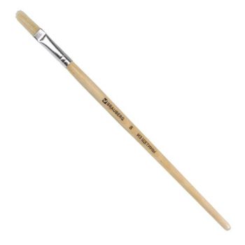 Кисть из щетины плоская №8 "Brauberg"
