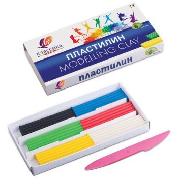 Пластилин 6цв. 120г "Детство"
