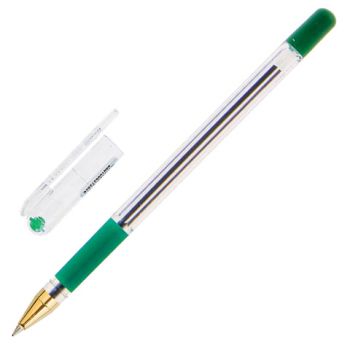 Ручка шар.зелёная "MC/Gold" 0,5мм на масл.основе