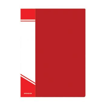 Папка с 10 вкладышами красная "inFormat" 500мкм