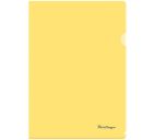 Папка-уголок А4 180мкм прозрачная жёлтая