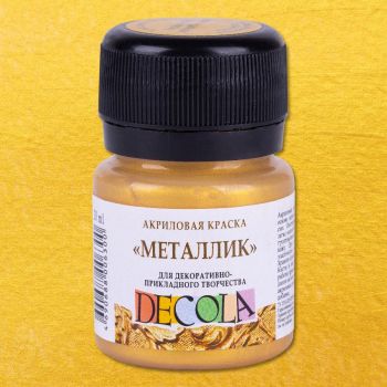 Акрил. Золото геральдик металлик 20мл "Decola"