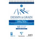 Скетчбук А5 30л. 180г/м2 "Dessin a grain" на гребне