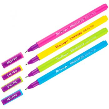 Ручка гелевая "Berlingo Color Stick" чёрная, 0,5мм