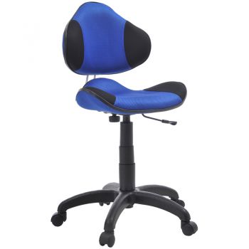 Кресло детское Фабрикант Джерси чёрное/синее ткань TW