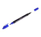 Маркер синий "Berlingo" двухсторонний 0,5-1мм перманентный