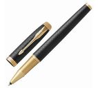 Ручка роллер "Parker IM Premium Black/Gold GT" черная, 0,8мм