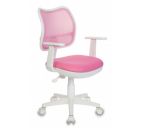 Кресло CH-W797/PK/TW-13A розовое белый  пластик