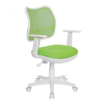 Кресло CH-W797/LB/TW-18 салатовое белый  пластик