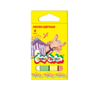 Мелки школьные цветные 4цв. "Каляка-Маляка" 3+