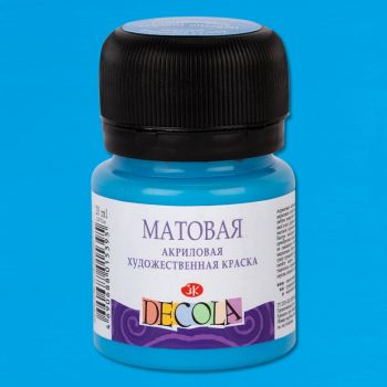 Акрил. Небесно-голубой матовый 20мл "Decola"