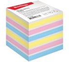 Блок д/заметок 80х80х80 "Rainbow" на склейке, пастель