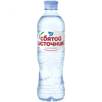 Вода "Святой источник" 0,5л негазированная ПЭТ