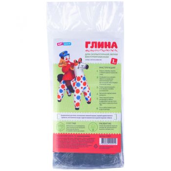 Глина д/лепки вакуумированная голубая 1кг