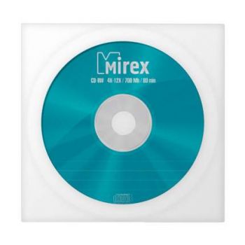 Диск CD-RW "Mirex" 700Mb 12х конверт (1)