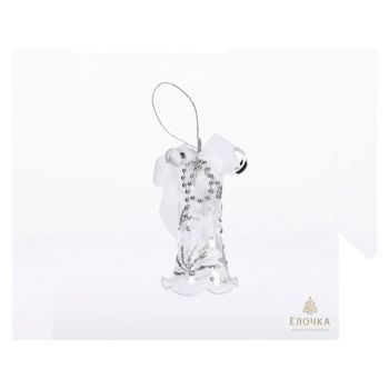 Ёлочное украшение "Колокольчик Хрустальный" 8см