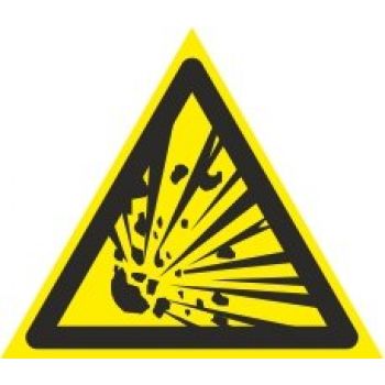 Знак "Взрывоопасно" 200х200
