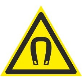 Знак "Внимание.Магнитное поле" 200х200