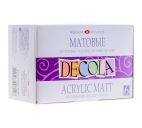 Краски акриловые 6цв.20мл матовые "Decola"