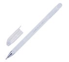 Ручка гелевая белая "Crown" пастель 0,8мм