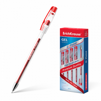 Ручка гелевая красная "EK.G-Point"