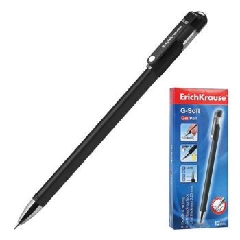 Ручка гелевая чёрная "EK.G-Soft"