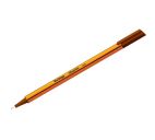 Ручка капиллярная "Berlingo Rapido" коричневая, 0,4мм, трёхгранная.