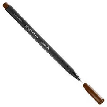 Ручка капиллярная коричневая"Maped. Graph Peps" 0,4мм