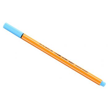 Ручка капиллярная голубая неон "Stabilo.Point"