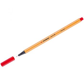 Ручка капиллярная красная "Stabilo"