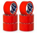 Скотч красный 50ммх66м "Unibob 600" 45мкм.