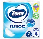 Туалетная бумага "Zewa Plus" 2сл. 4шт.х23м