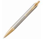 Ручка шар. "Parker IM Premium Warm Silver GT" синяя, 1мм