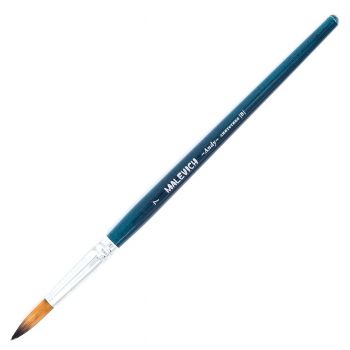 Кисть из синтетики №7 круглая "Малевичъ.Энди"